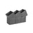 Storage Boxes Set - Fabric - Grey - Foldable Organiser Bins for Toys and Clothes