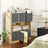 Storage Boxes Set - Fabric - Grey - Foldable Organiser Bins for Toys and Clothes