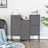 Storage Boxes Set - Fabric - Grey - Foldable Organiser Bins for Toys and Clothes