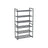 6 Tier Shoe Rack - Metal - Smoky Grey - Stackable Storage for 18-24 Pairs of Shoes