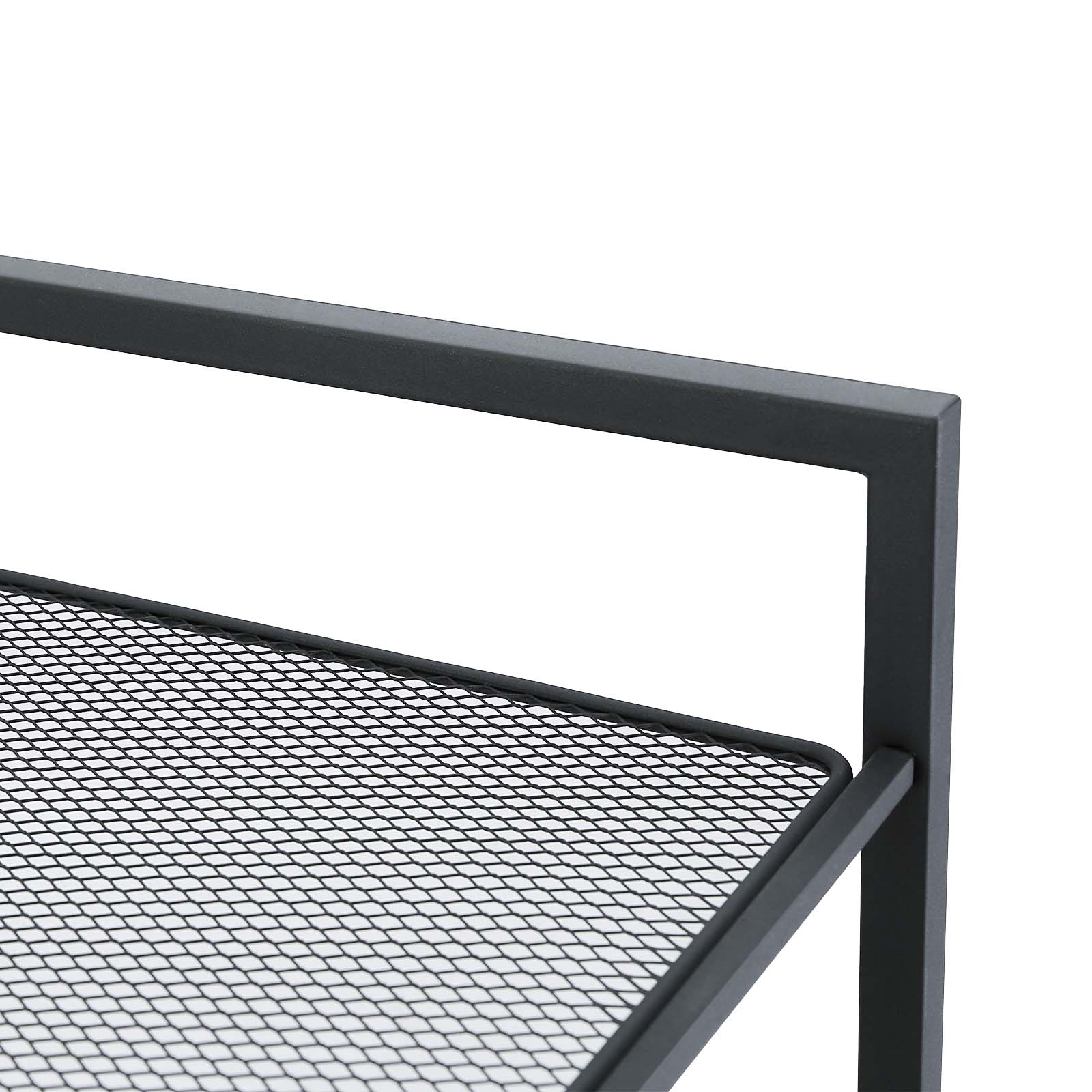 6 Tier Shoe Rack - Metal - Smoky Grey - Stackable Storage for 18-24 Pairs of Shoes