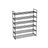 6-Tier Shoe Rack - Metal - Black - Holds Up to 30 Pairs of Shoes