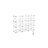 Cube Organizer - 6 Tiers with Dividers - Plastic - White