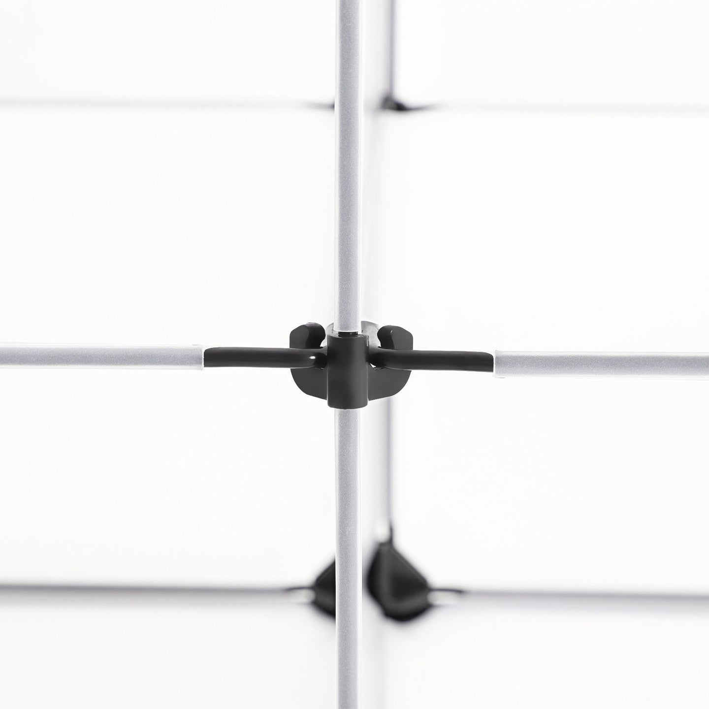 Cube Organizer - 6 Tiers with Dividers - Plastic - White