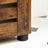 Bathroom Floor Cabinet - Wood - Rustic Brown - Multipurpose with Adjustable Shelf and Louvred Doors