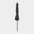 Large Patio Sun Umbrella - Fabric - Grey - Solar-Powered LED Lights