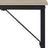 Small Office Table - Steel - Hazelnut Brown and Black - Simplified Assembly