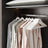 Coat Hangers - Wood - White and Silver - Set of 20 with Shoulder Notches and Anti-Slip Trousers Bar