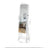 Jewelry Armoire - MDF - White - Lockable with Bevel Edge Mirror and 8 LEDs