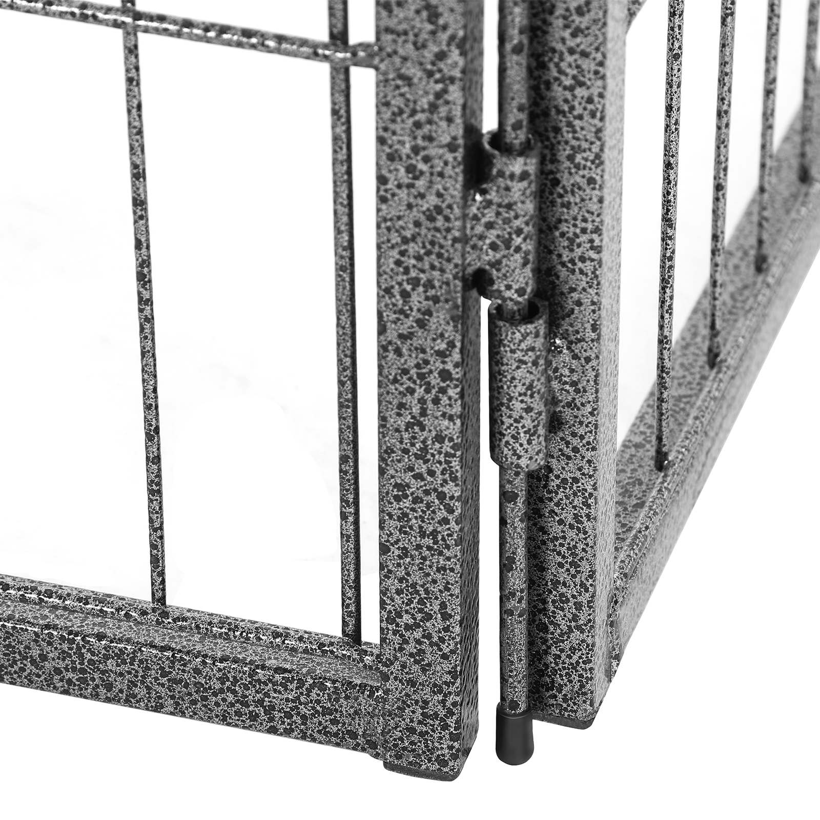 8 Panel Pet Playpen - Heavy Duty Metal - Black - Foldable and Playpen Design