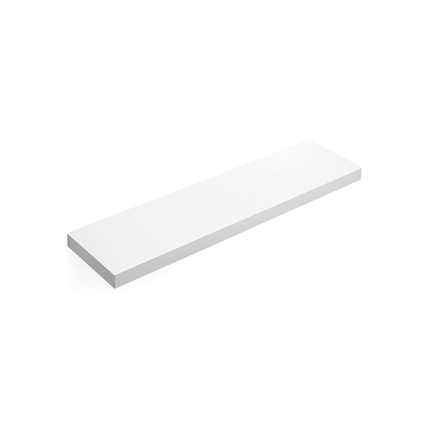 Floating Shelf - MDF - White - Wall Mounted Bookshelf Display Storage 80 cm