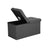 Linen Look Ottoman - Foam - Dark Grey - Folding Design