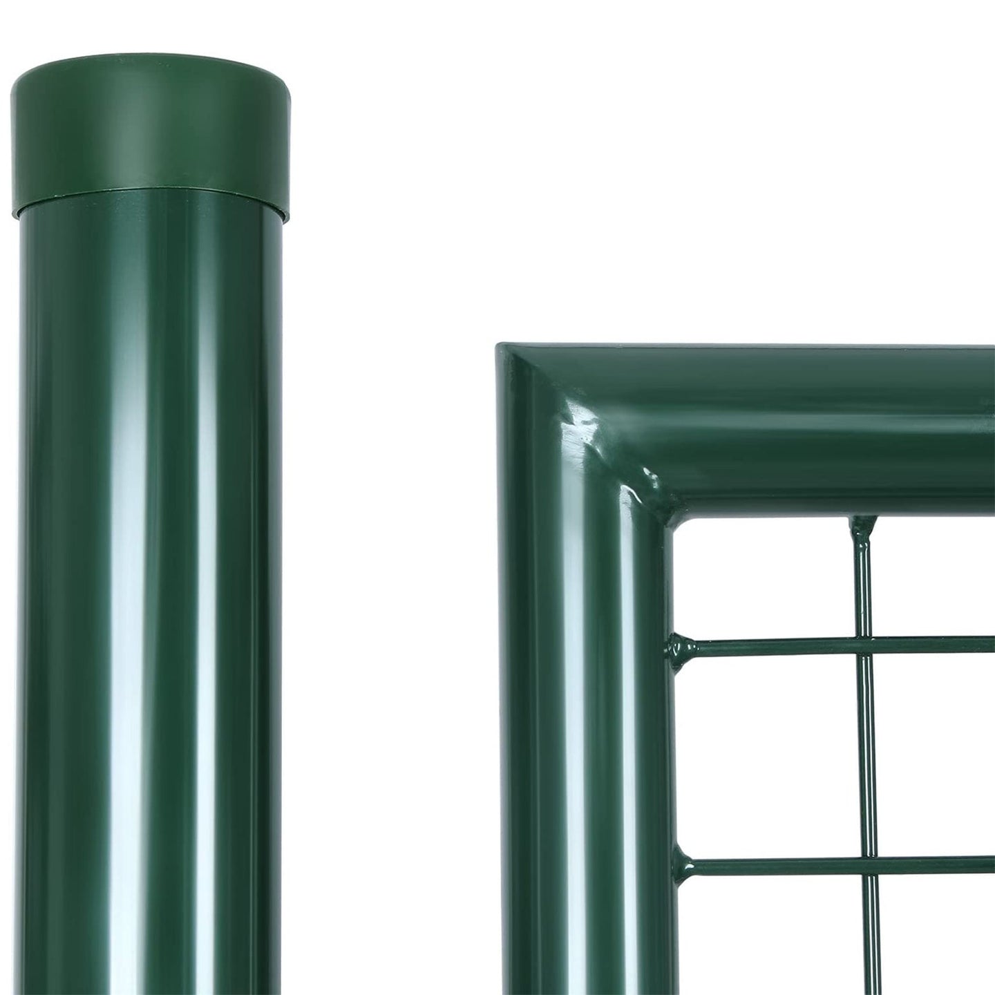 Garden Gate - Galvanized Steel - Green - Sturdy