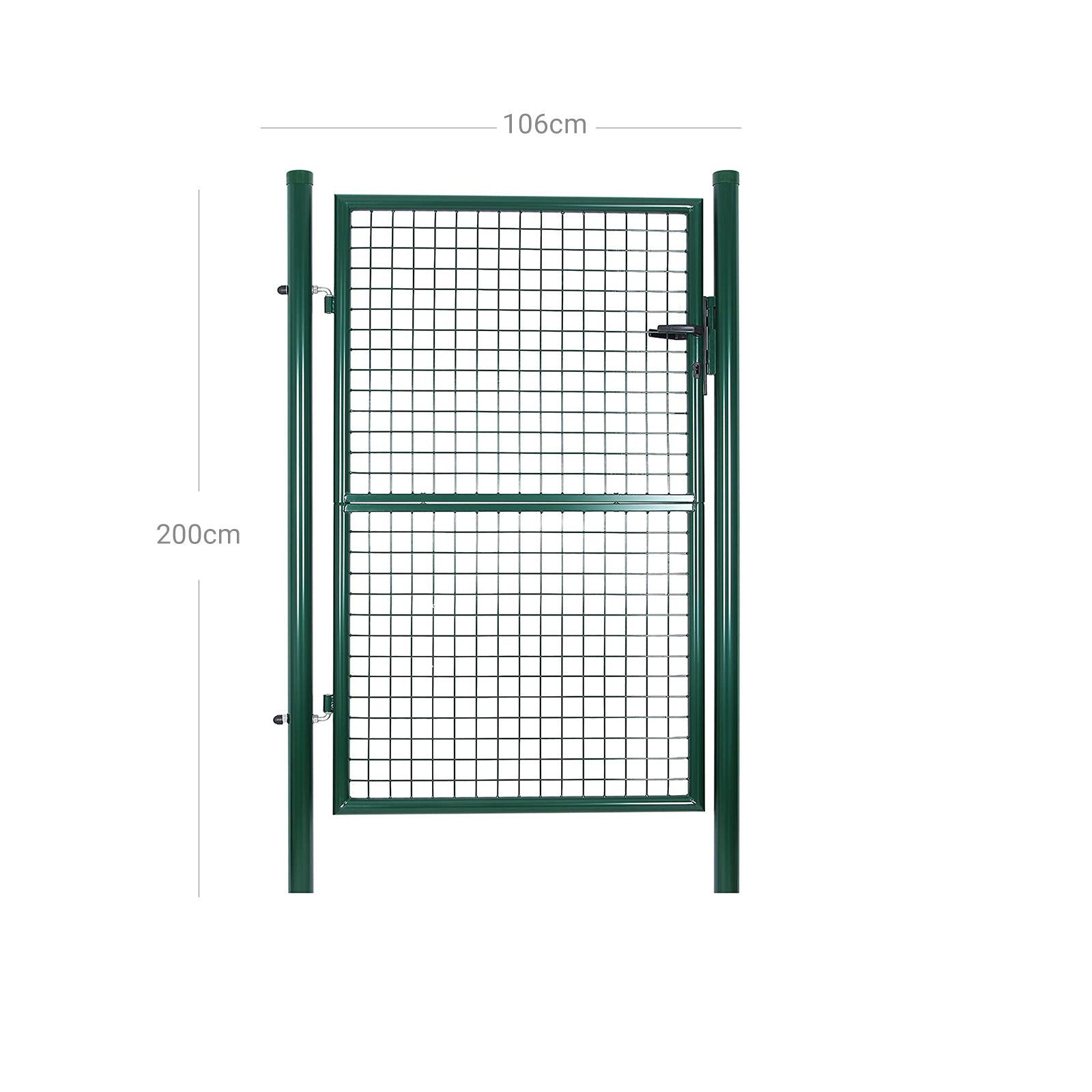 Garden Gate - Galvanized Steel - Green - Sturdy