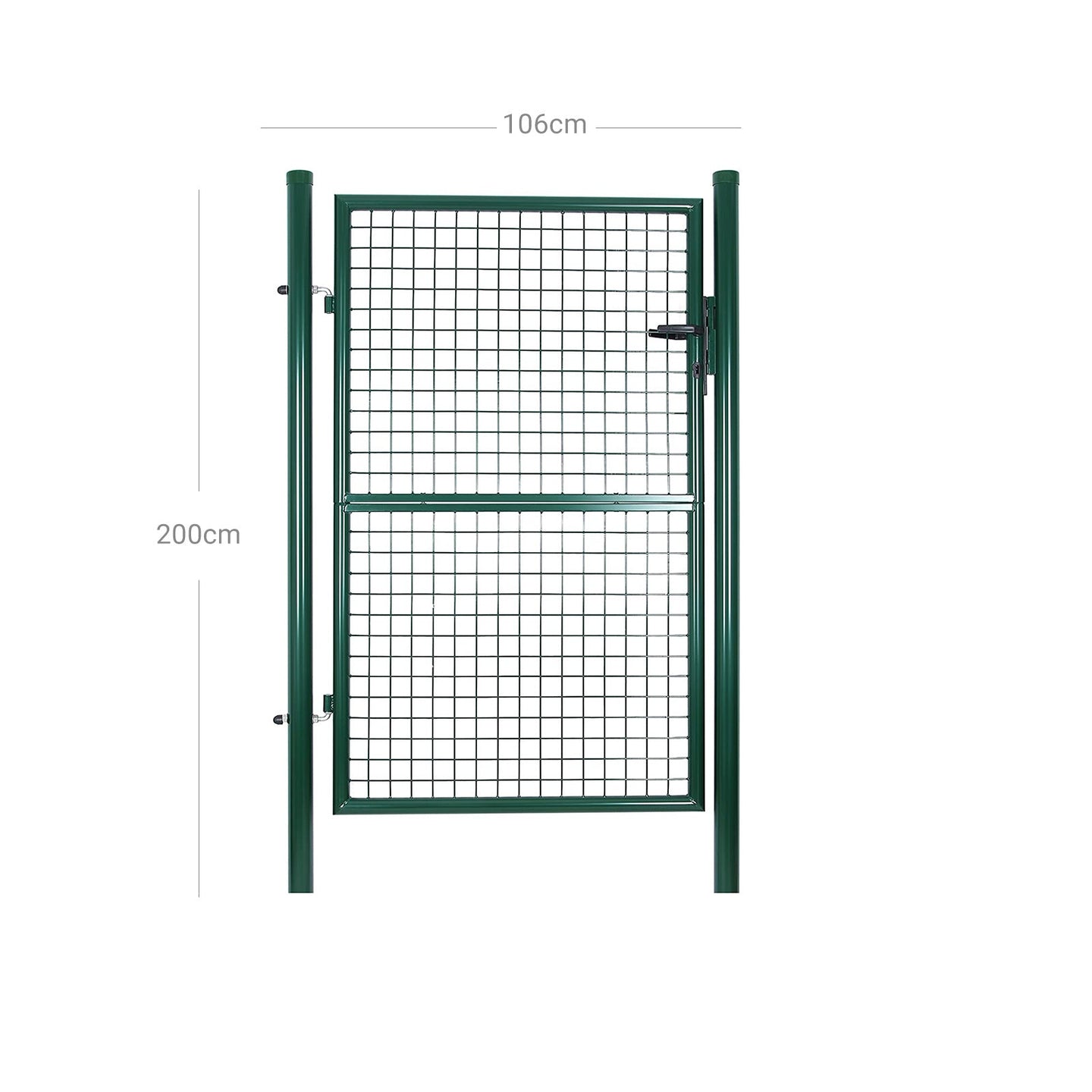 Garden Gate - Galvanized Steel - Green - Sturdy