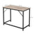 Small Office Table - Steel - Hazelnut Brown and Black - Simplified Assembly