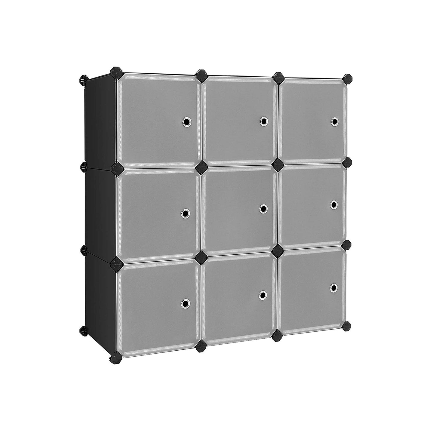 9 Cube Storage Organizer - Quality Plastic - White