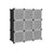 9 Cube Storage Organizer - Quality Plastic - White