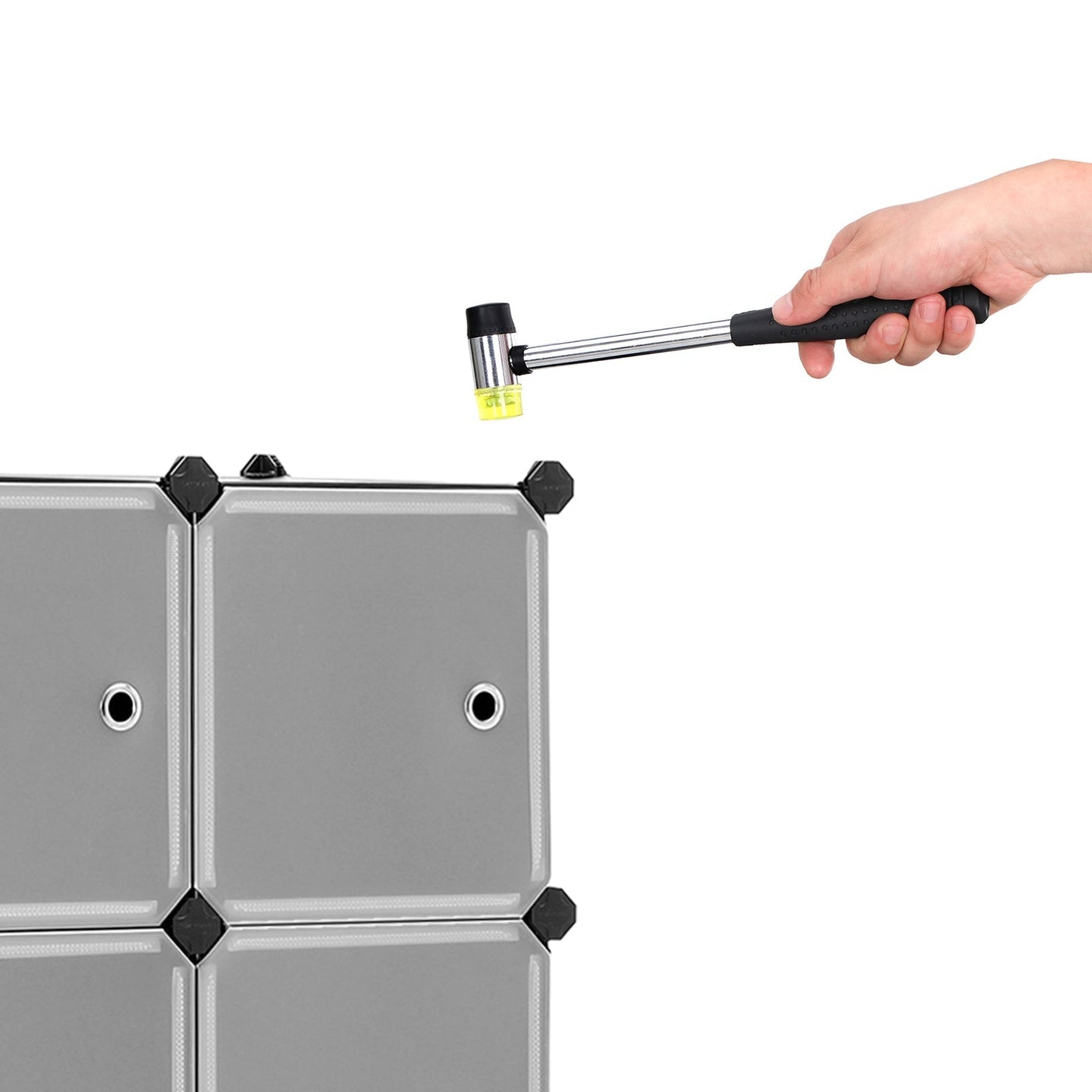 9 Cube Storage Organizer - Quality Plastic - White