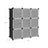9 Cube Storage Organizer - Quality Plastic - White