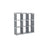 9-Cube Storage Shelf - MDF - Black - DIY Organizer Rack for Family Study and Living Room