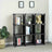 Open Bookcase - Engineered Wood - Black - 9-Cube Design for Versatile Storage
