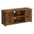 TV Cabinet - Engineered Wood - Rustic Brown - Adjustable Shelves with Cable Management
