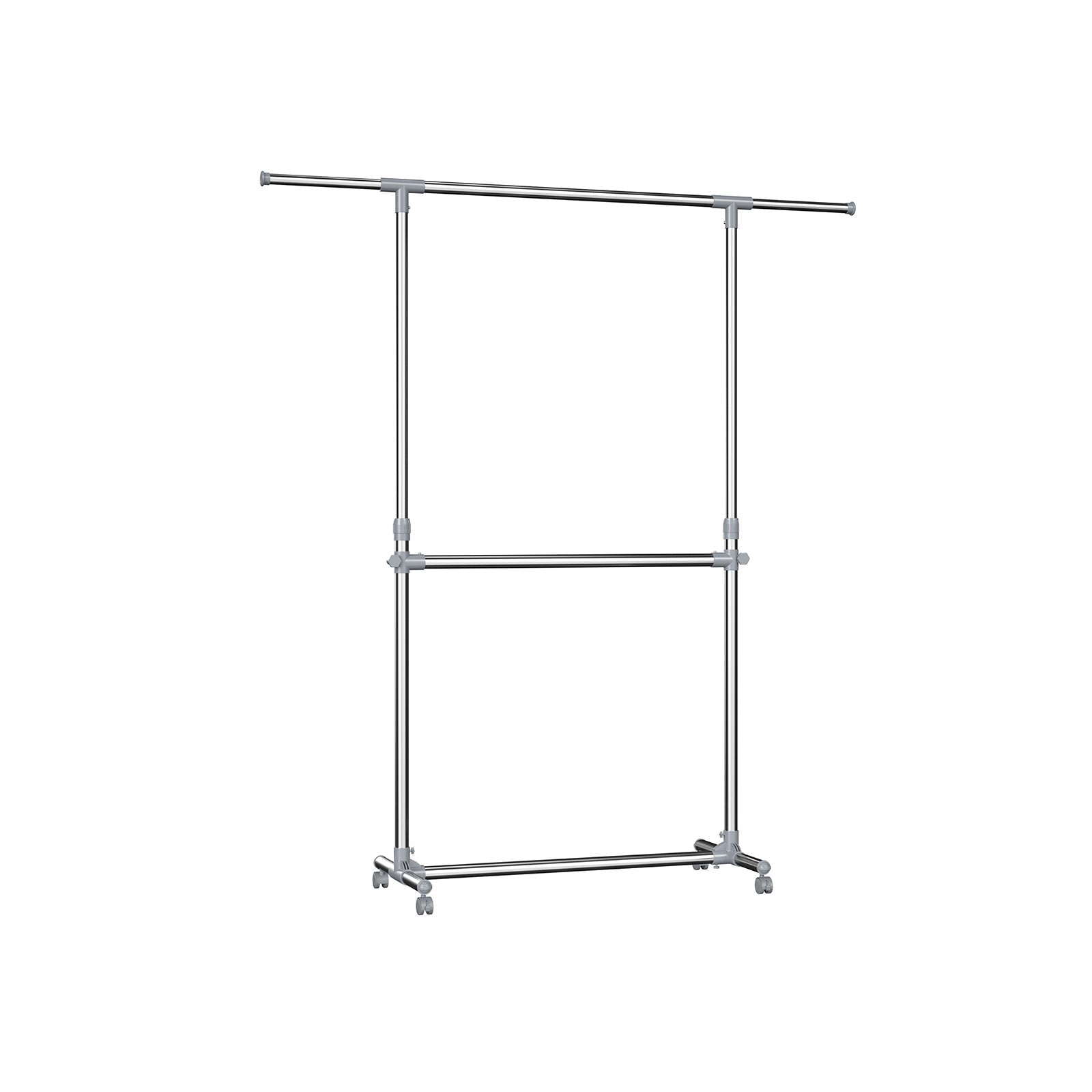 Adjustable Garment Rack - Stainless Steel - Metallic