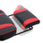 Adjustable Office Chair - Fabric - Black and Red - Ergonomic Design with Footrest and Lumbar Support