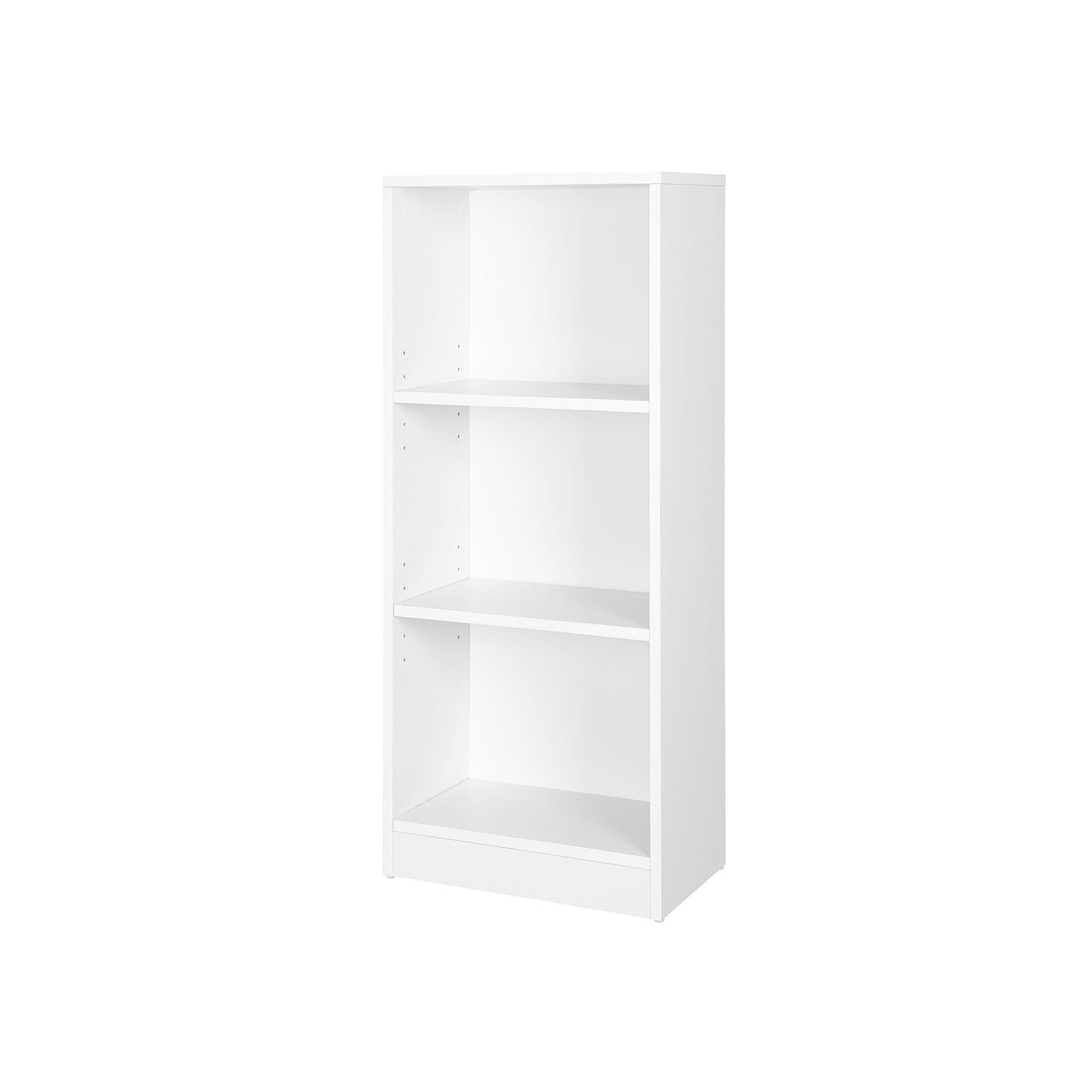 3-Tier Bookcase - White - Wooden
