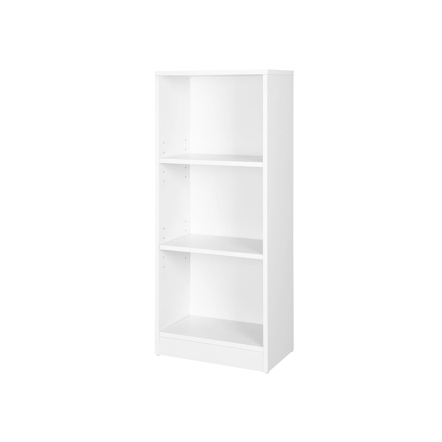 3-Tier Bookcase - White - Wooden