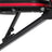 Adjustable Foldable Weight Bench - Steel - Black and Red - Tilting Backrest and Seat