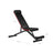 Adjustable Foldable Weight Bench - Steel - Black and Red - Tilting Backrest and Seat
