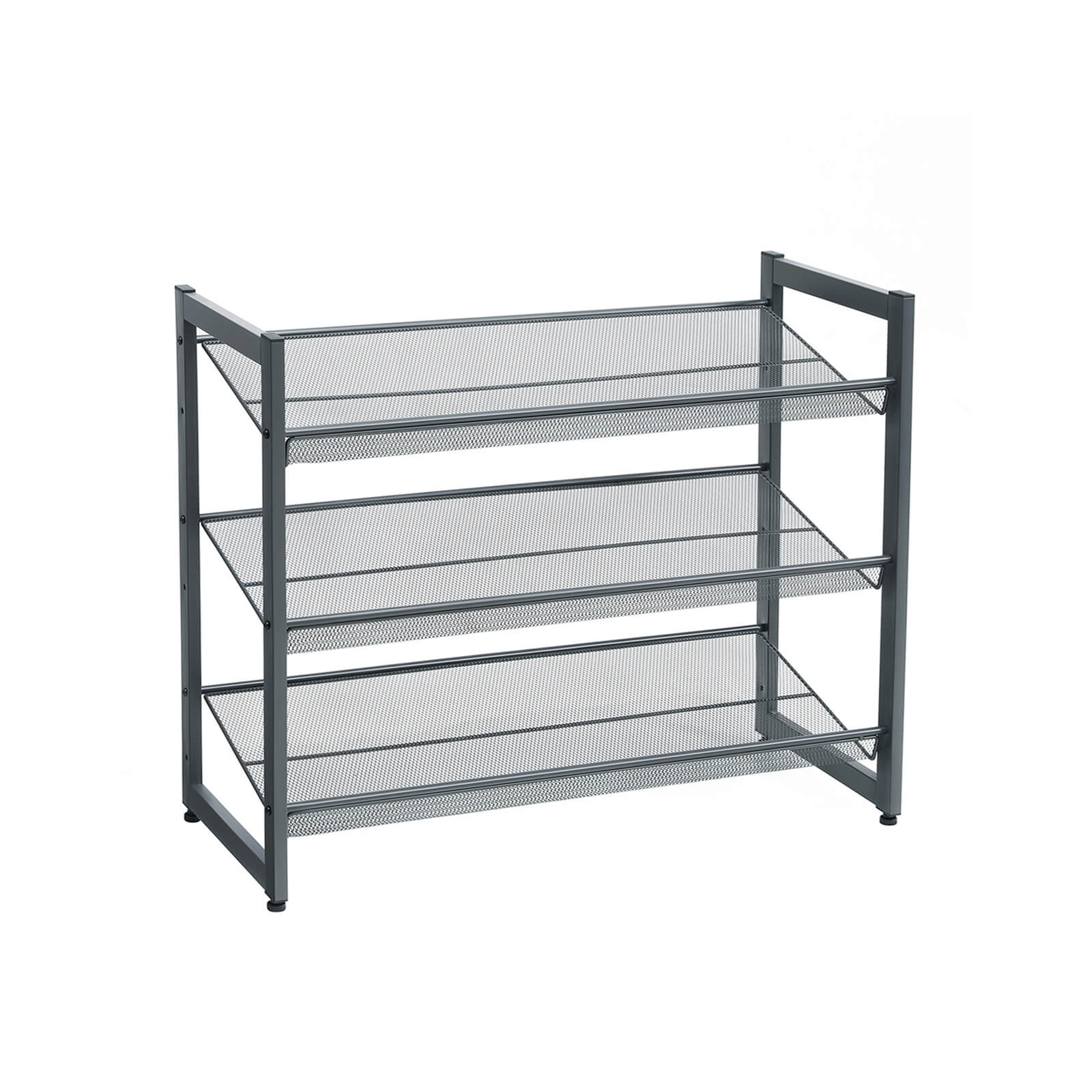 Shoe Rack - Metal Mesh - Black - Angle Adjustable