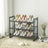 Shoe Rack - Metal Mesh - Black - Angle Adjustable