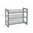 Shoe Rack - Metal Mesh - Black - Angle Adjustable