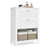 Bathroom Cabinet 2 Drawers - MDF - Cloud White