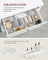 Bathroom Cabinet 2 Drawers - MDF - Cloud White