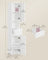 Tall and Slim Bathroom Cabinet - MDF - White