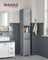 Sleek Bathroom Cabinet - MDF - Mystic Grey - with a Drawer