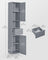 Sleek Bathroom Cabinet - MDF - Mystic Grey - with a Drawer