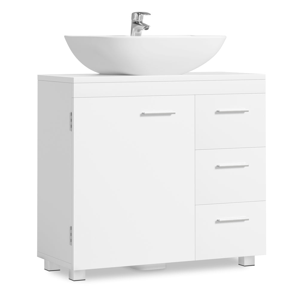 Under-Sink Bathroom Cabinet - MDF - Cloud White