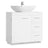 Under-Sink Bathroom Cabinet - MDF - Cloud White