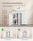 Under-Sink Bathroom Cabinet - MDF - Cloud White