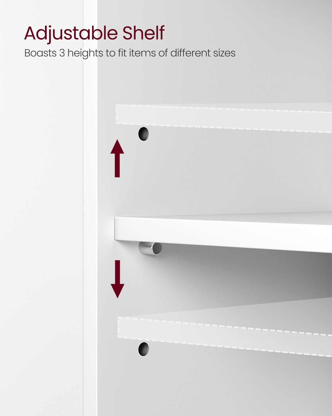 Under-Sink Bathroom Cabinet - MDF - Cloud White