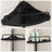 Black Adjustable Corner Bathroom Shelf - Steel Tube - Black
