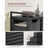 Laundry Basket - MDF and Steel - Black and Grey