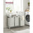 Laundry Basket - MDF and Steel - White