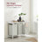 Laundry Basket - MDF and Steel - White