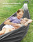 Hammock - Metal and Cotton - Black Stand